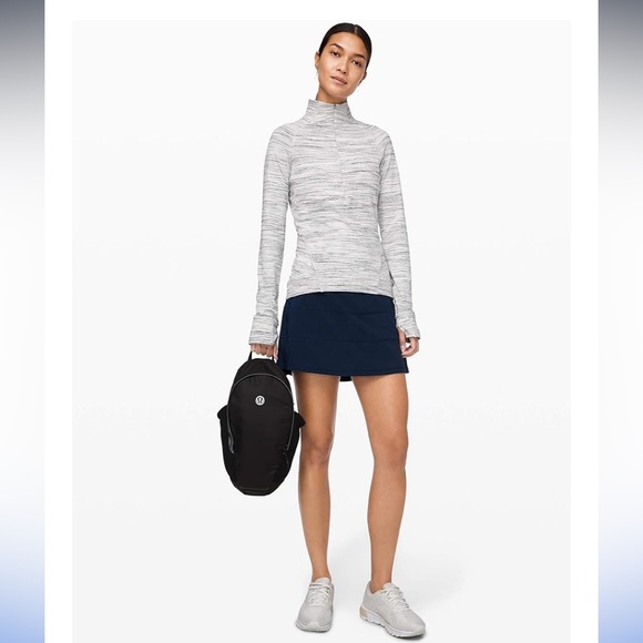 Lululemon True Navy Blue Pace Rival Mid Rise Skirt Skort 8 - Picture 3 of 15